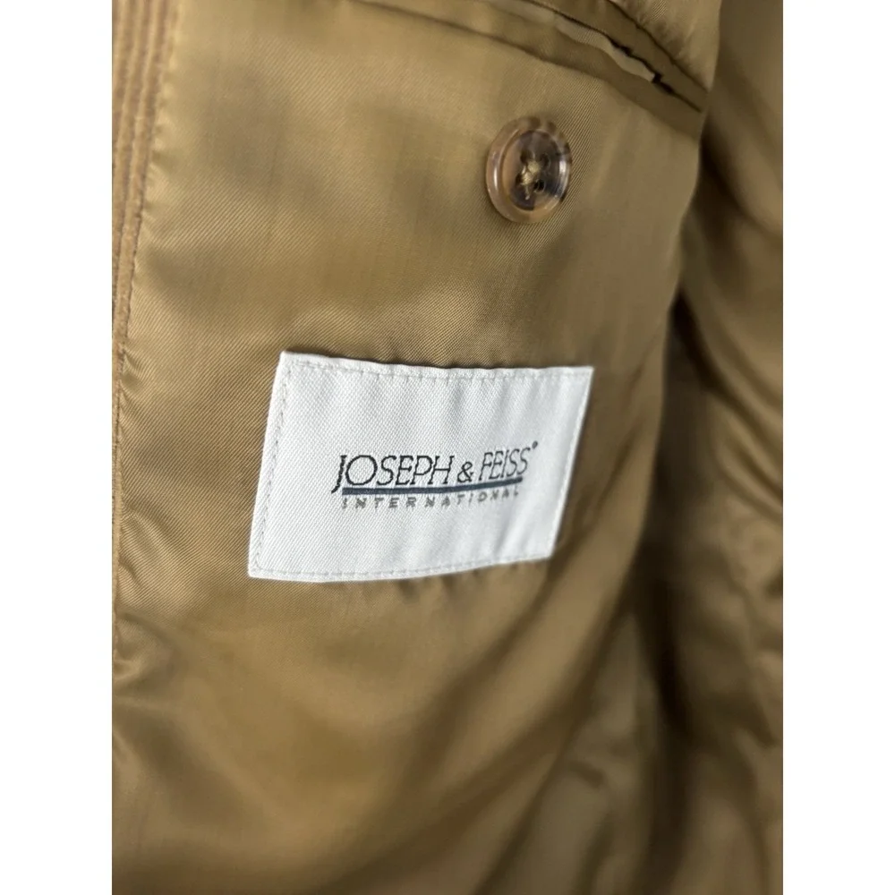Joseph‎ & Feiss Mens 44R Tan Camel Corduroy Sport Coat 2 Button Jacket Blazer